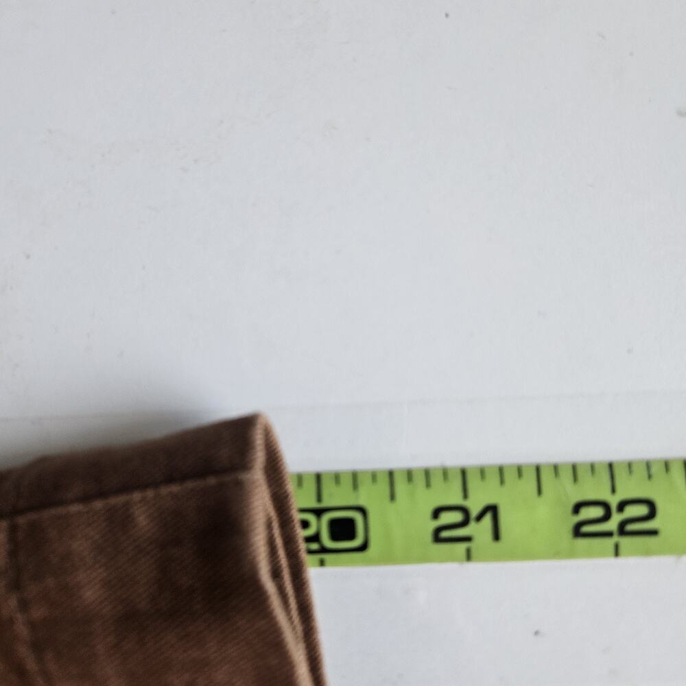 Talbots Petite Size 2 Stretch Linen Blend Brown Shorts Y2K Boho Dark Academia - Picture 10 of 10